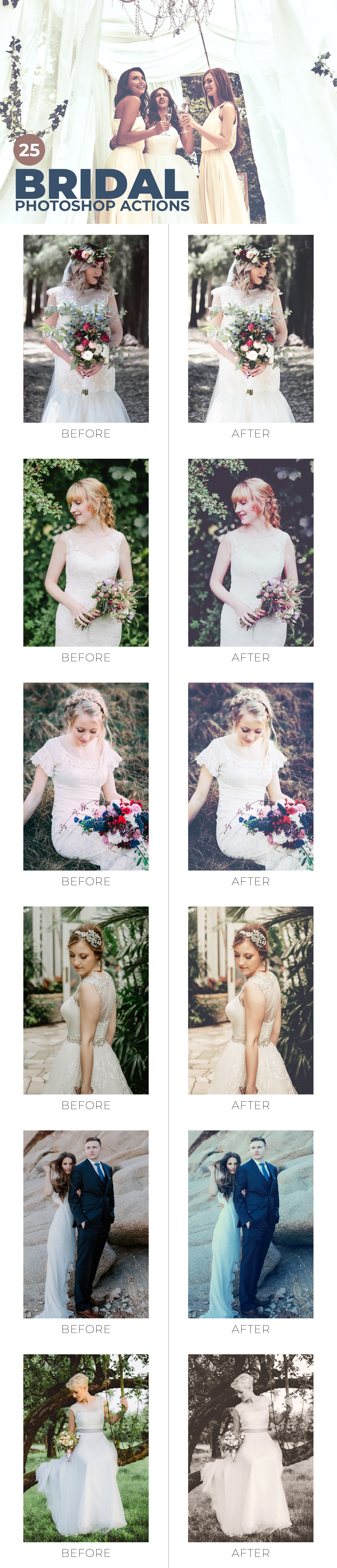 25 Bridal Photoshop Actionscover image.