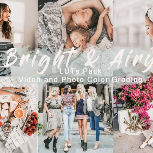 Bright & Airy | LUTs Pack for Videocover image.