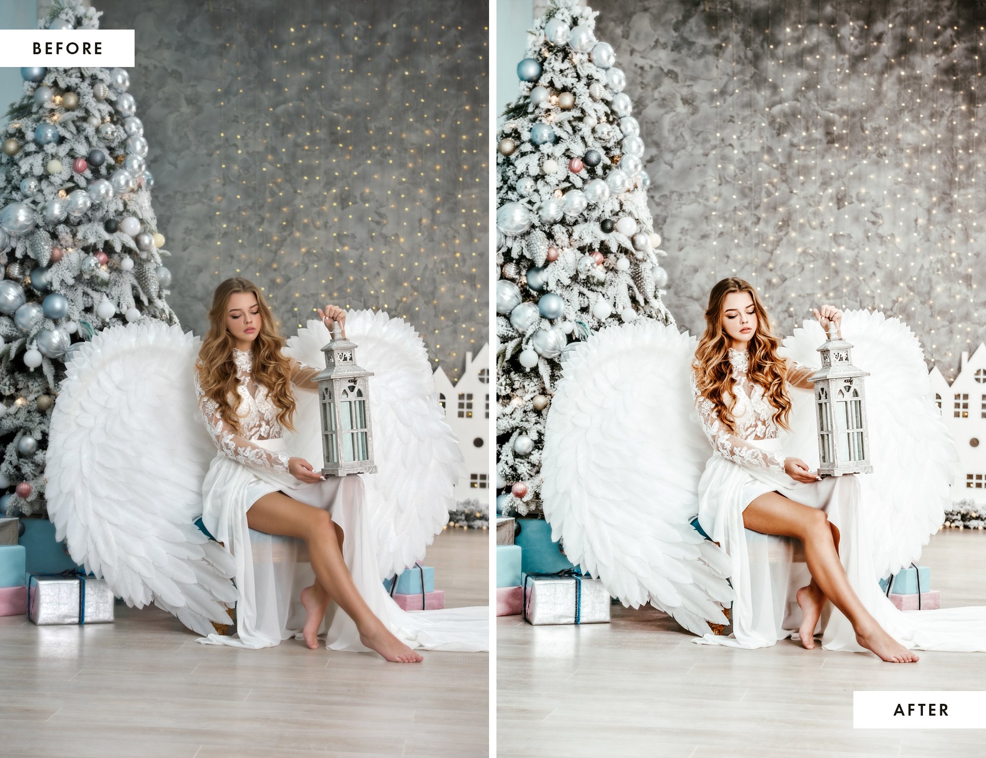 bright christmas lightroom mobile presets 451