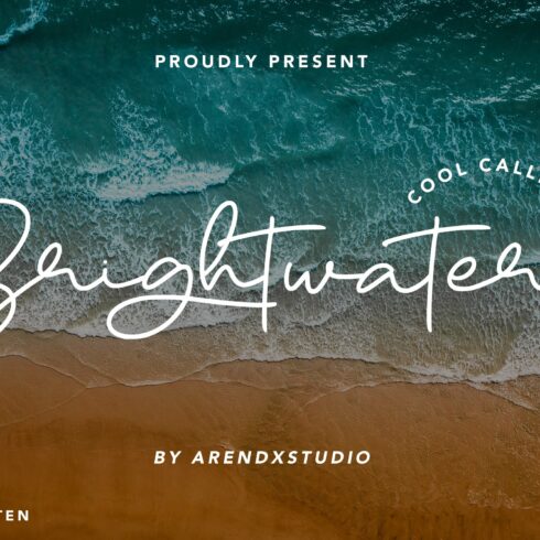 Brightwater - Cool Calligraphy Font cover image.