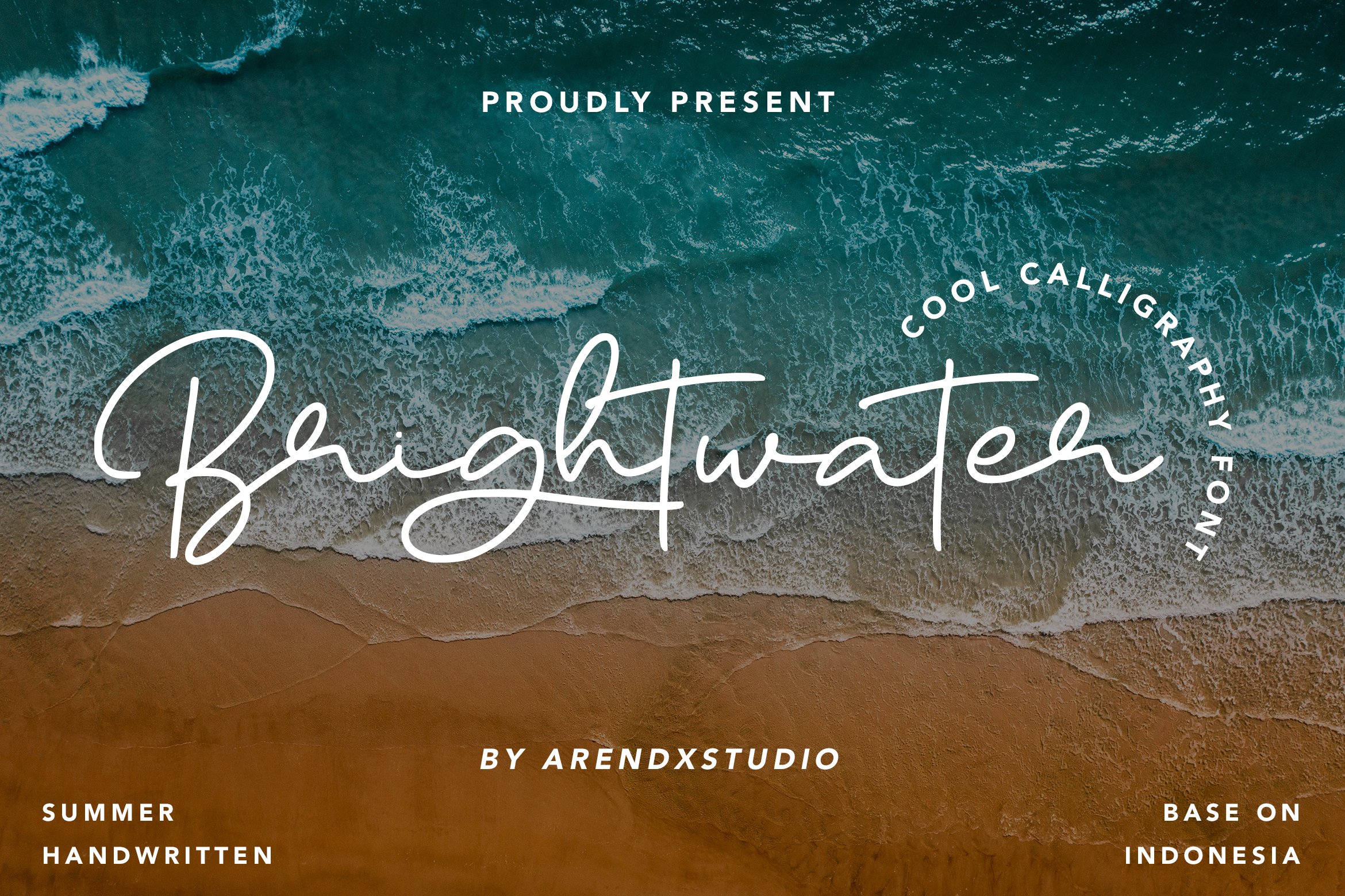 Brightwater - Cool Calligraphy Font cover image.