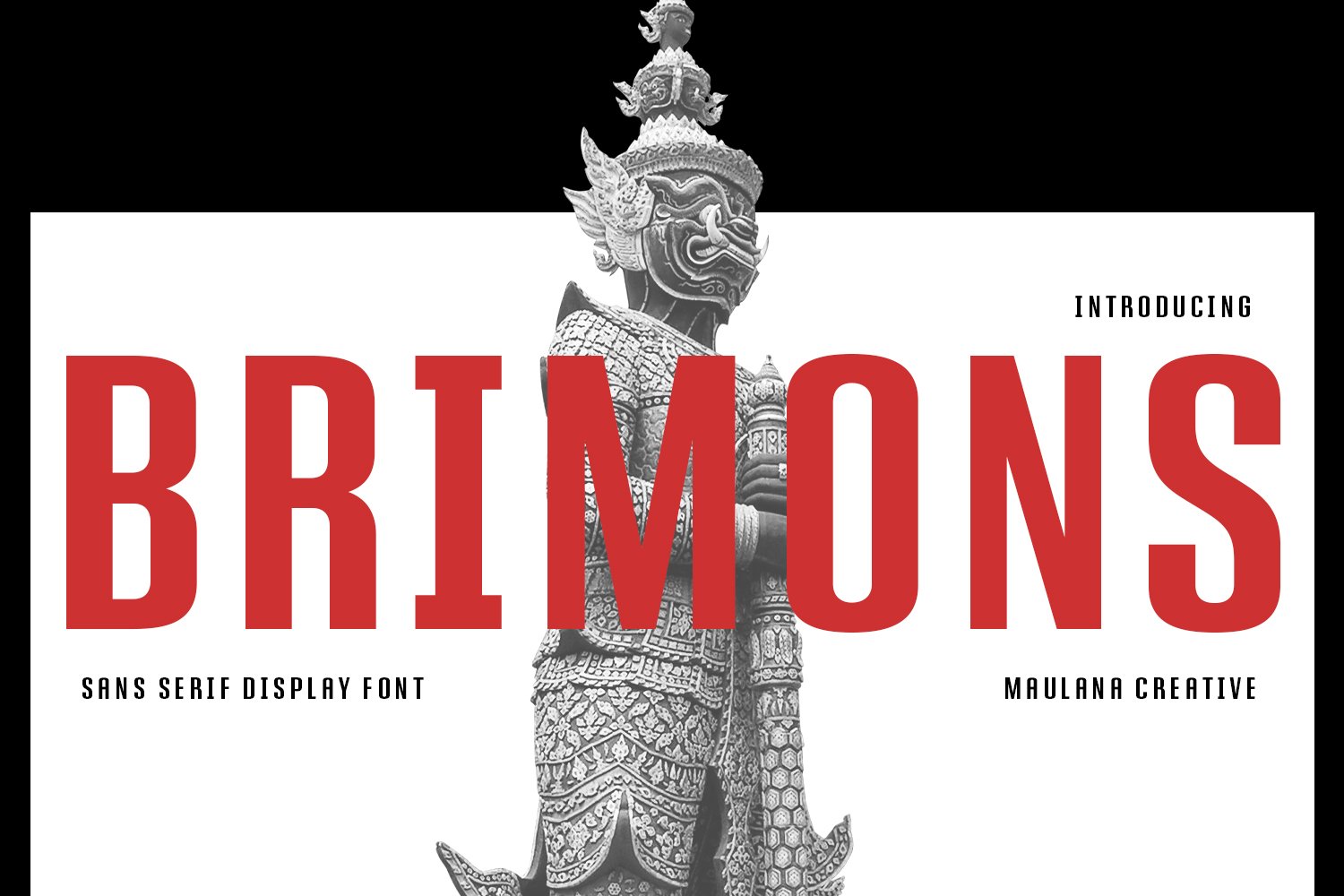 Brimons Sans Serif Display Font cover image.