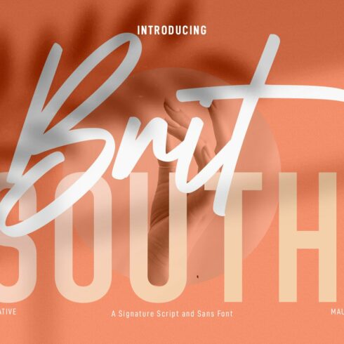 Britsouth Signature Script Sans Font cover image.