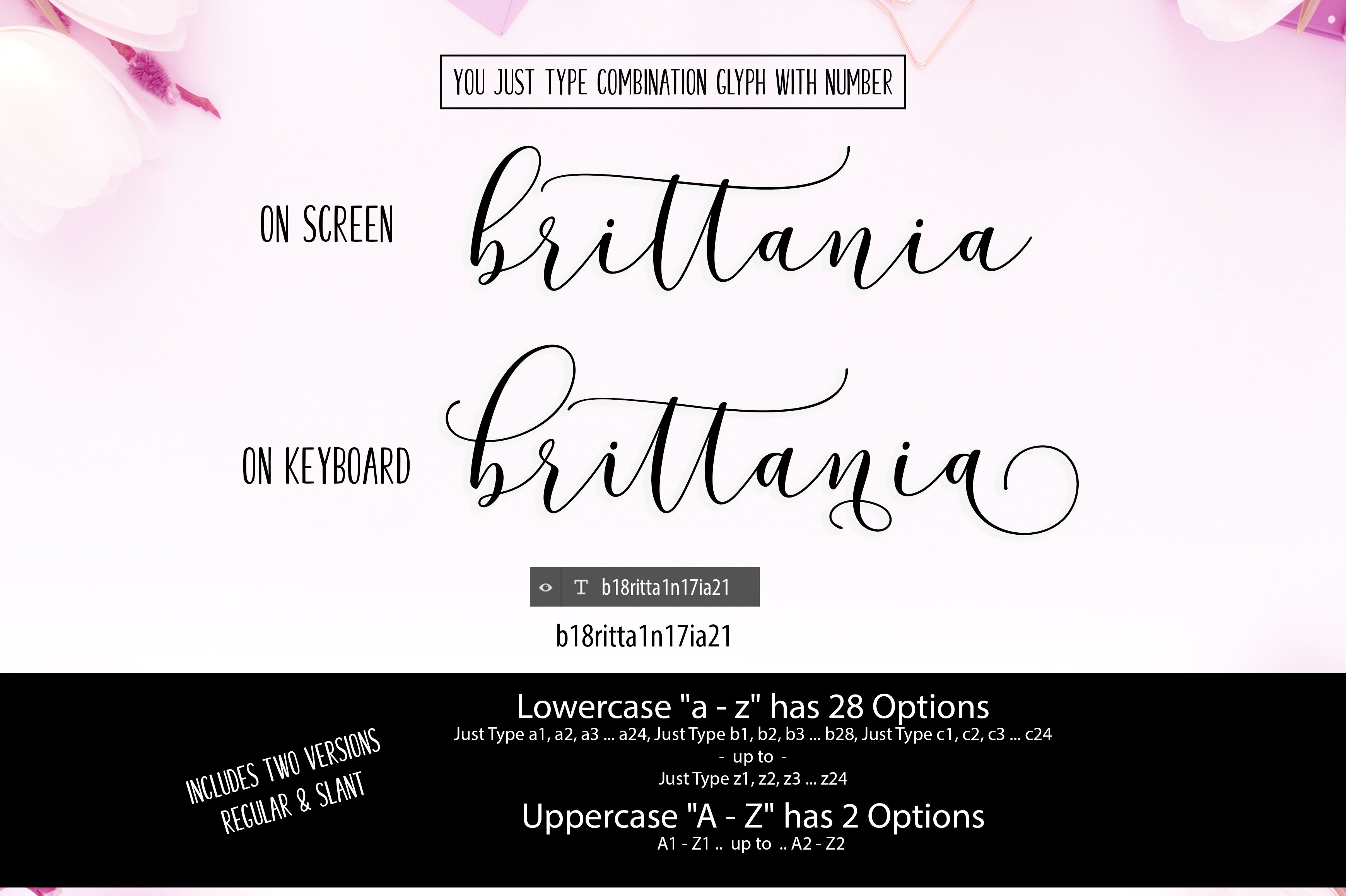 New! Brittania Script preview image.