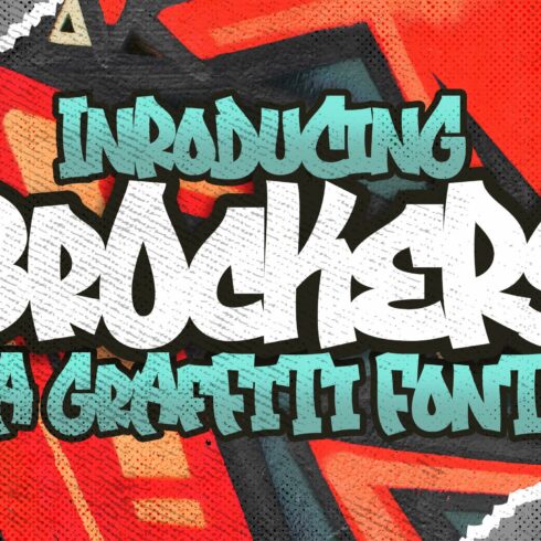 Brockers - Urban Graffiti Font cover image.