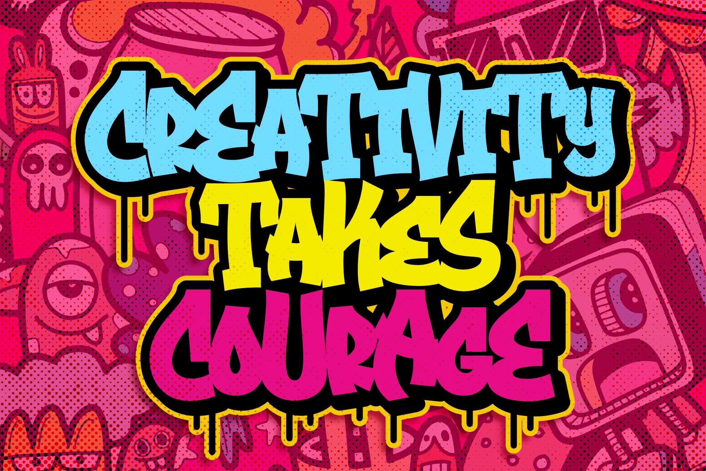 Brockers - Urban Graffiti Font preview image.