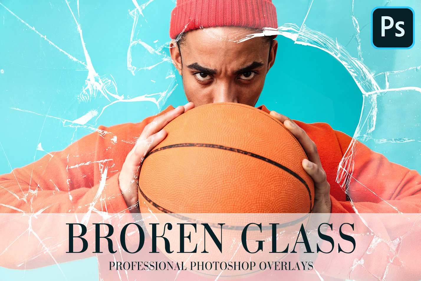 Broken Glass Overlays Photoshopcover image.