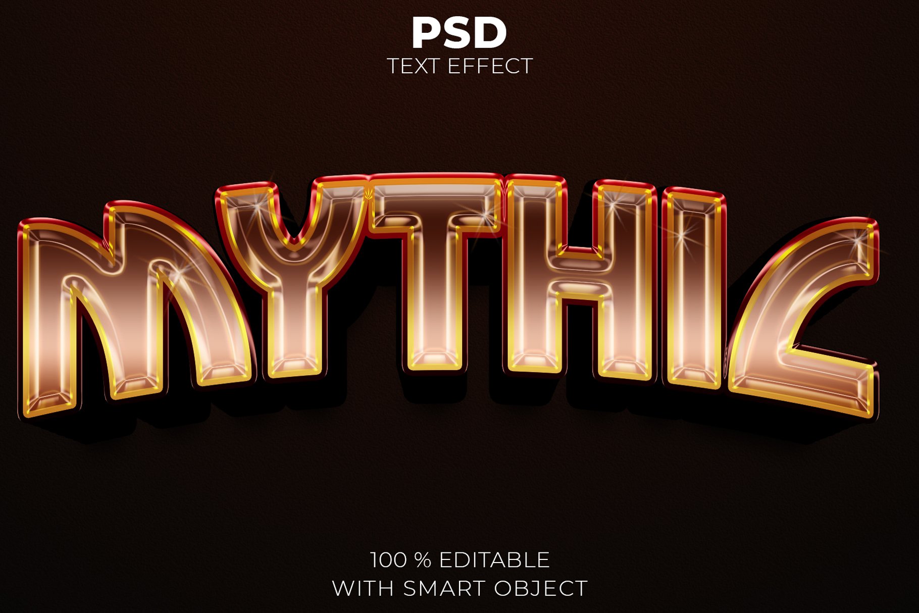 Mythic 3D editable text effectcover image.