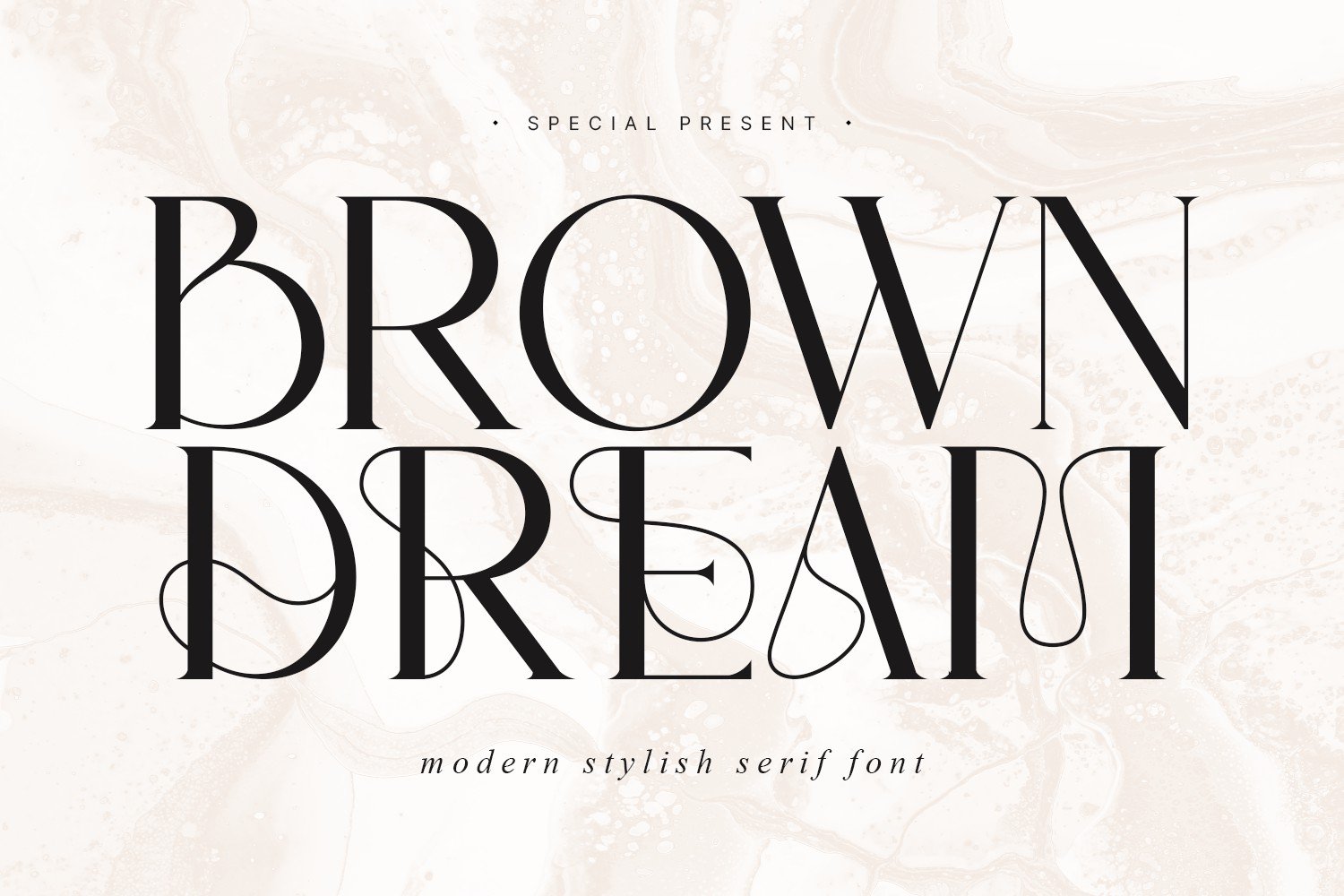 Brown Dream - Modern Stylish Serif cover image.