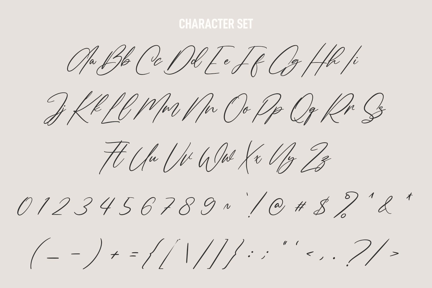 Brownfauks Script Font preview image.