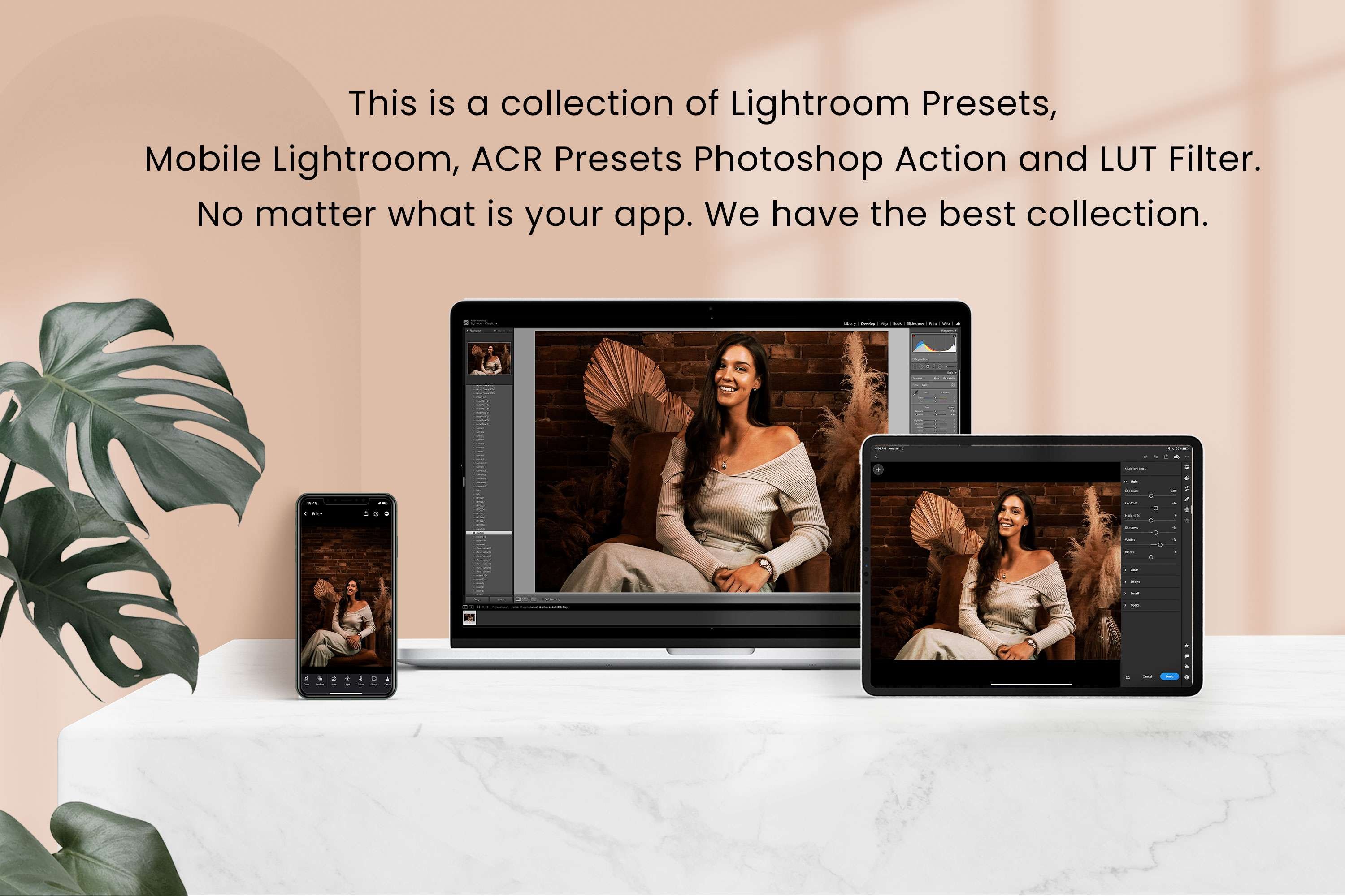 Brownie Photoshop actions LR Presetspreview image.