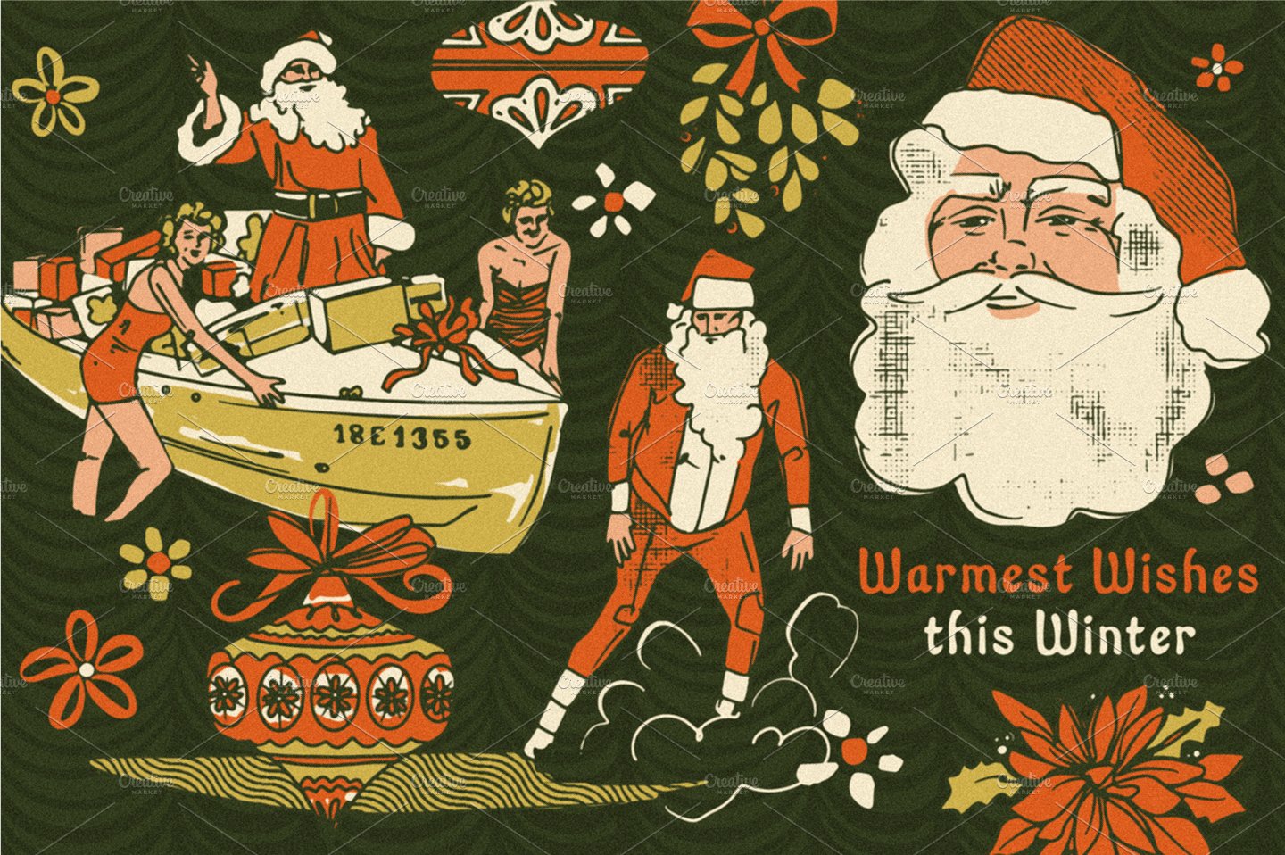 Vintage Christmas Collection: 3-in-1 preview image.