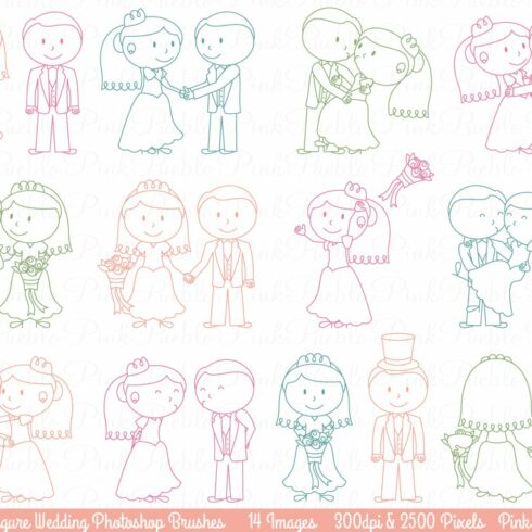 Wedding Stick Figure PS Brushescover image.