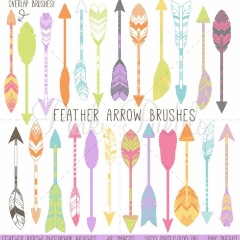 Feather Arrow Photoshop Brushescover image.