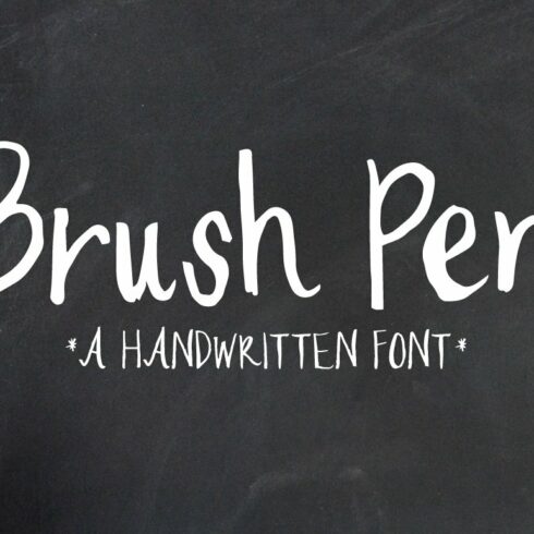 Brush Pen Handwritten Font cover image.