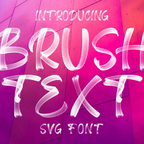 Brush Text SVG FONT cover image.