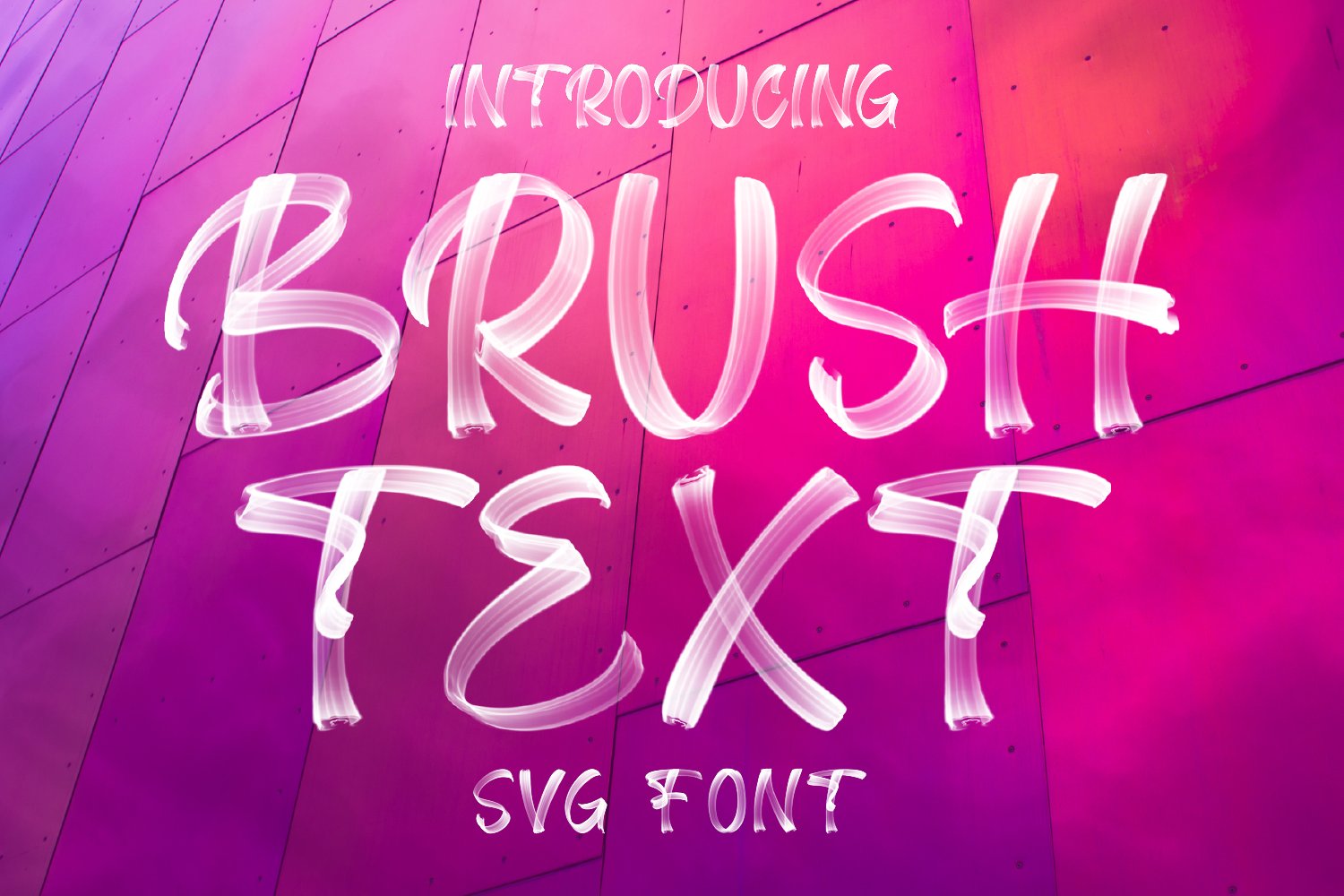 Brush Text SVG FONT cover image.