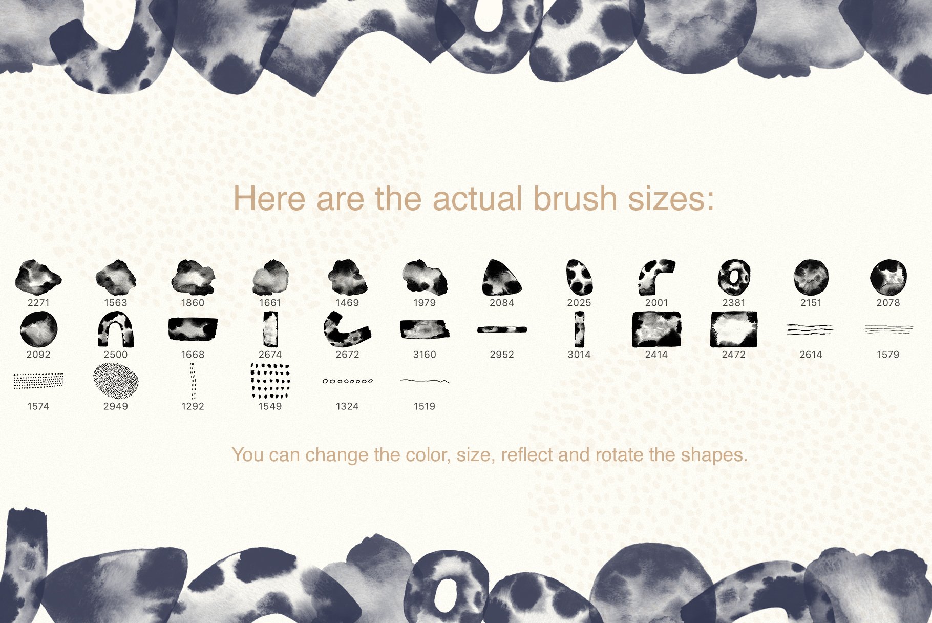 brush samples 820