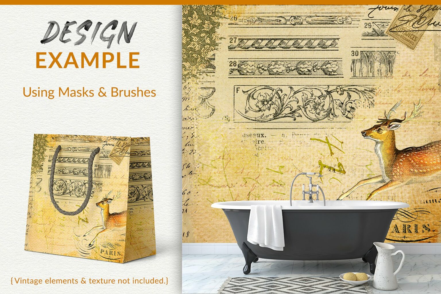 Brushed Canvas Masks and Brushes MasterBundles