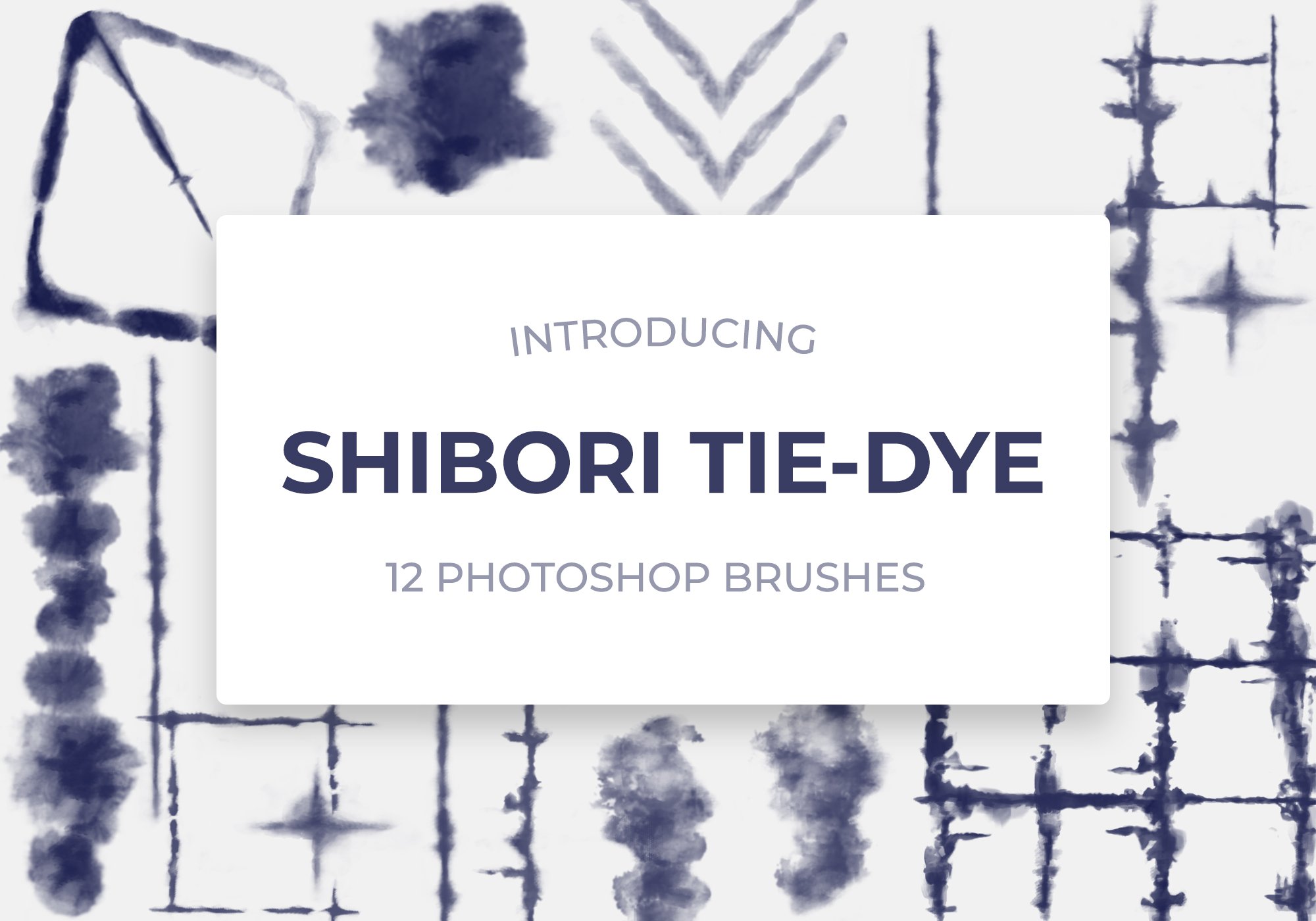 Shibori Digital Tie-Dye Brushes Vol1cover image.