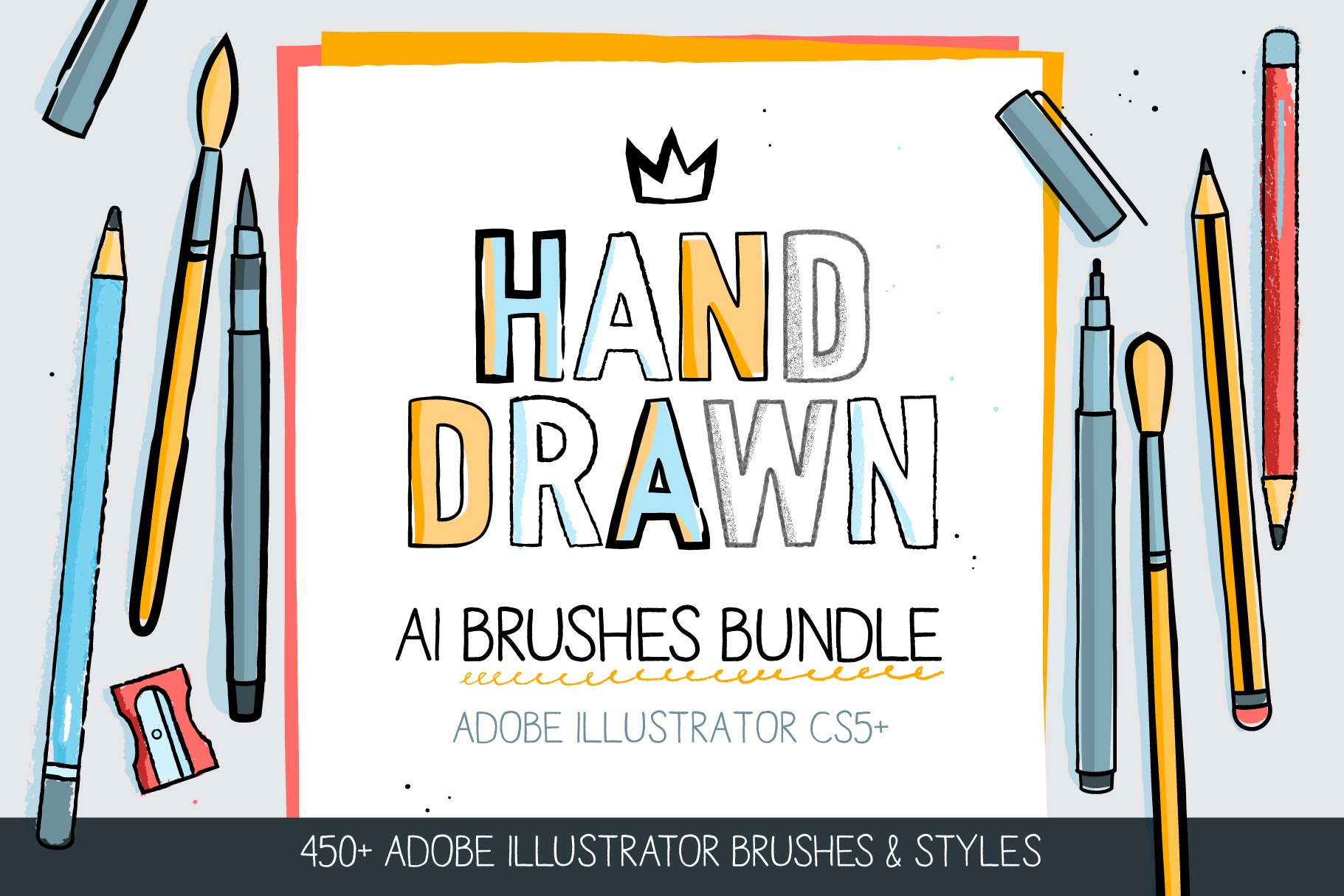 450+ AI Brushes BUNDLE!cover image.