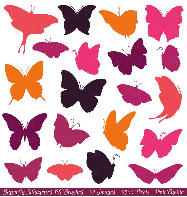 Butterfly Photoshop Brushescover image.