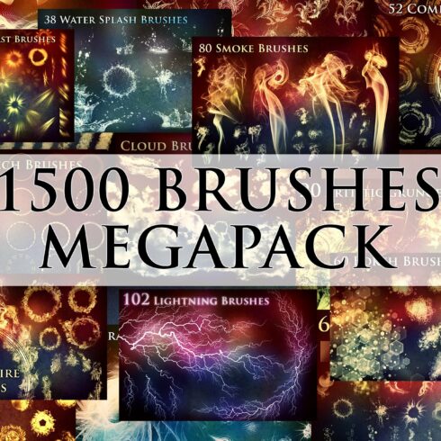 1500+ Brushes Megapackcover image.
