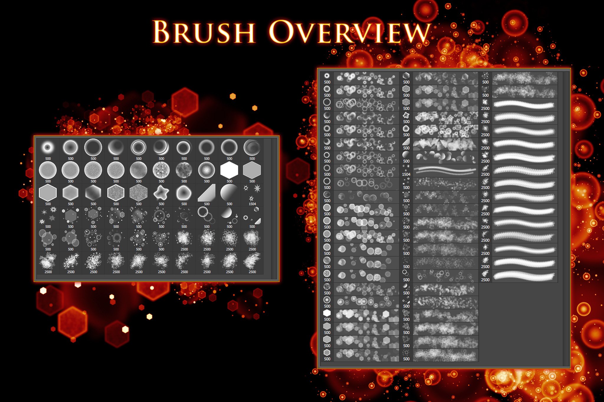 60 Bokeh Brushes & PNGspreview image.