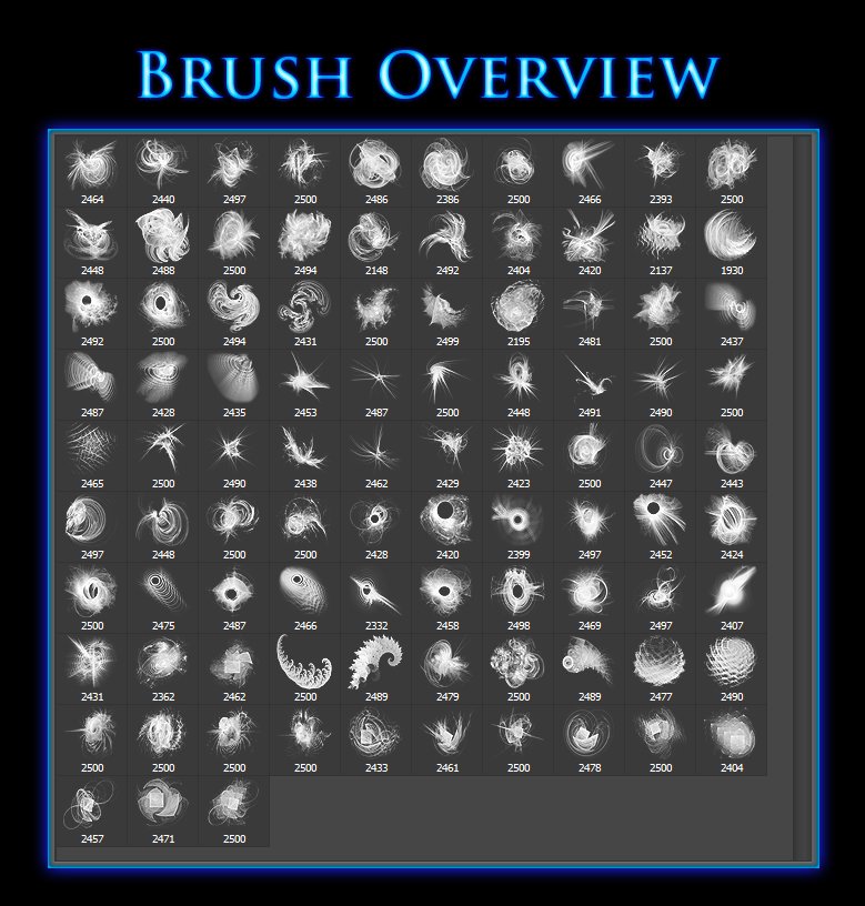 93 Fractal Decoration Brushespreview image.
