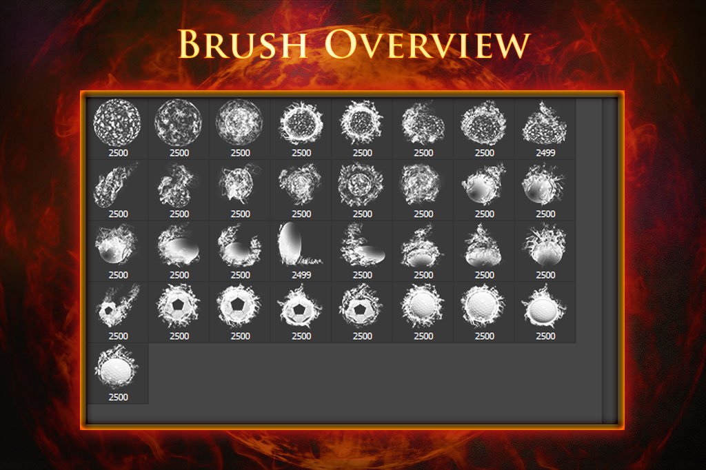 33 Fireball Brushespreview image.