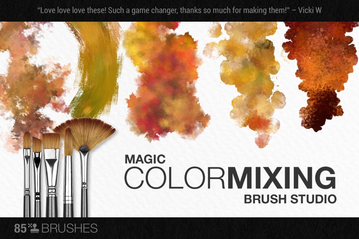 Artistic Autumn Paint Brush Studiopreview image.