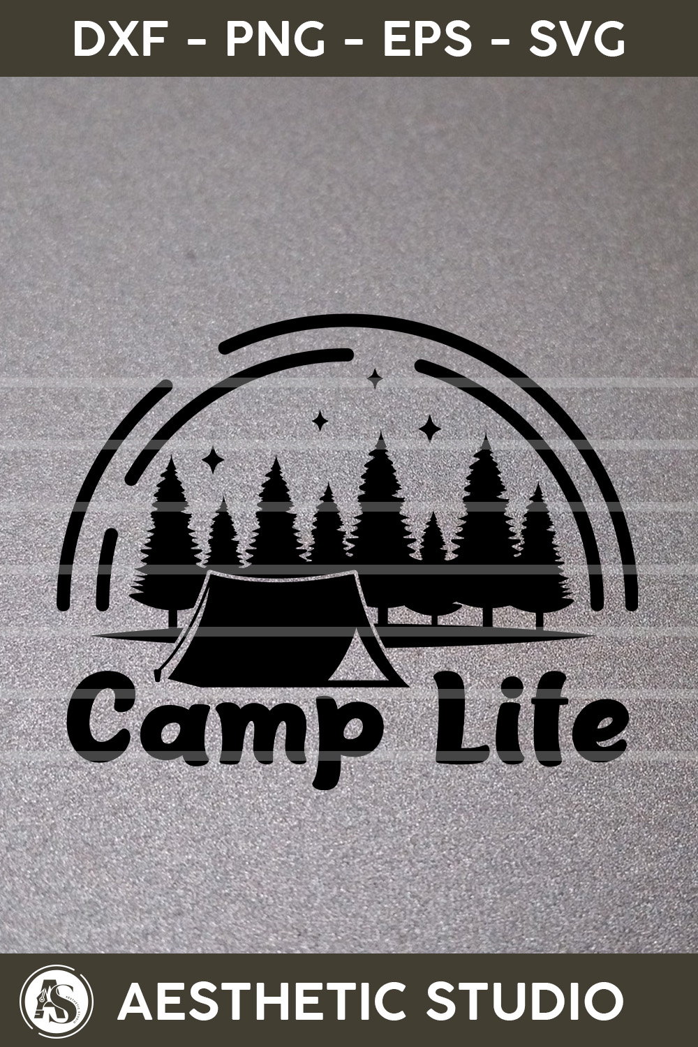 Camp Life, Camper, Adventure, Camp Life, Camping Svg, Typography, Camping Quotes, Camping Cut File, Funny Camping, Camping T-shirt Design, Svg, Eps, Dxf, Png, Cut file pinterest preview image.
