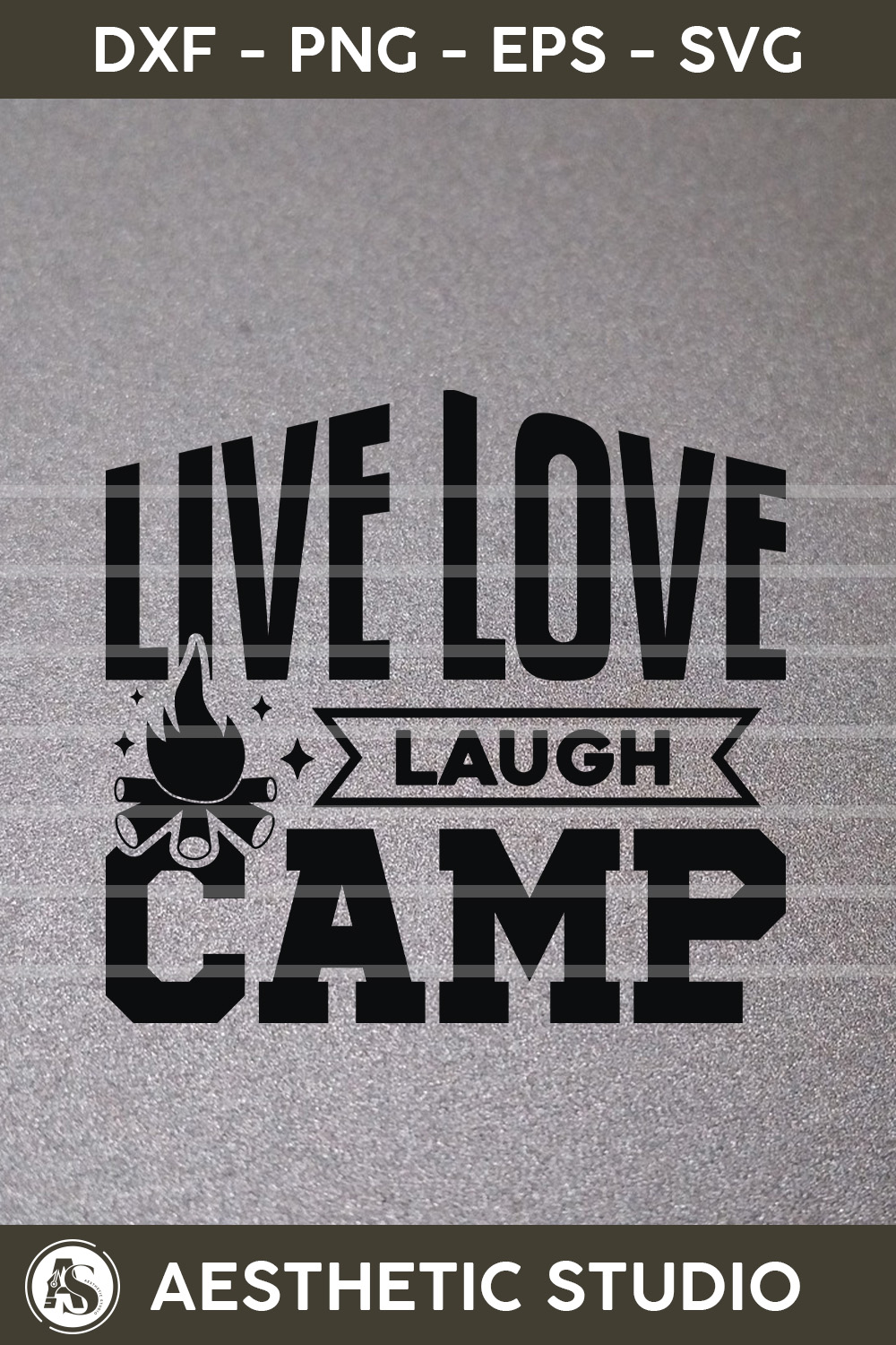 Live Love Laugh Camp, Adventure, Camp Life, Camping Svg, Typography, Camping Quotes, Camping Cut File, Funny Camping, Camping T-shirt Design, Svg, Eps, Dxf, Png, Cut file pinterest preview image.