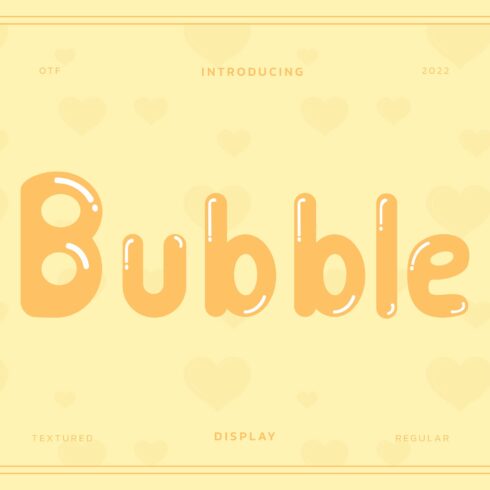 Bubble Cheerful Display Font cover image.