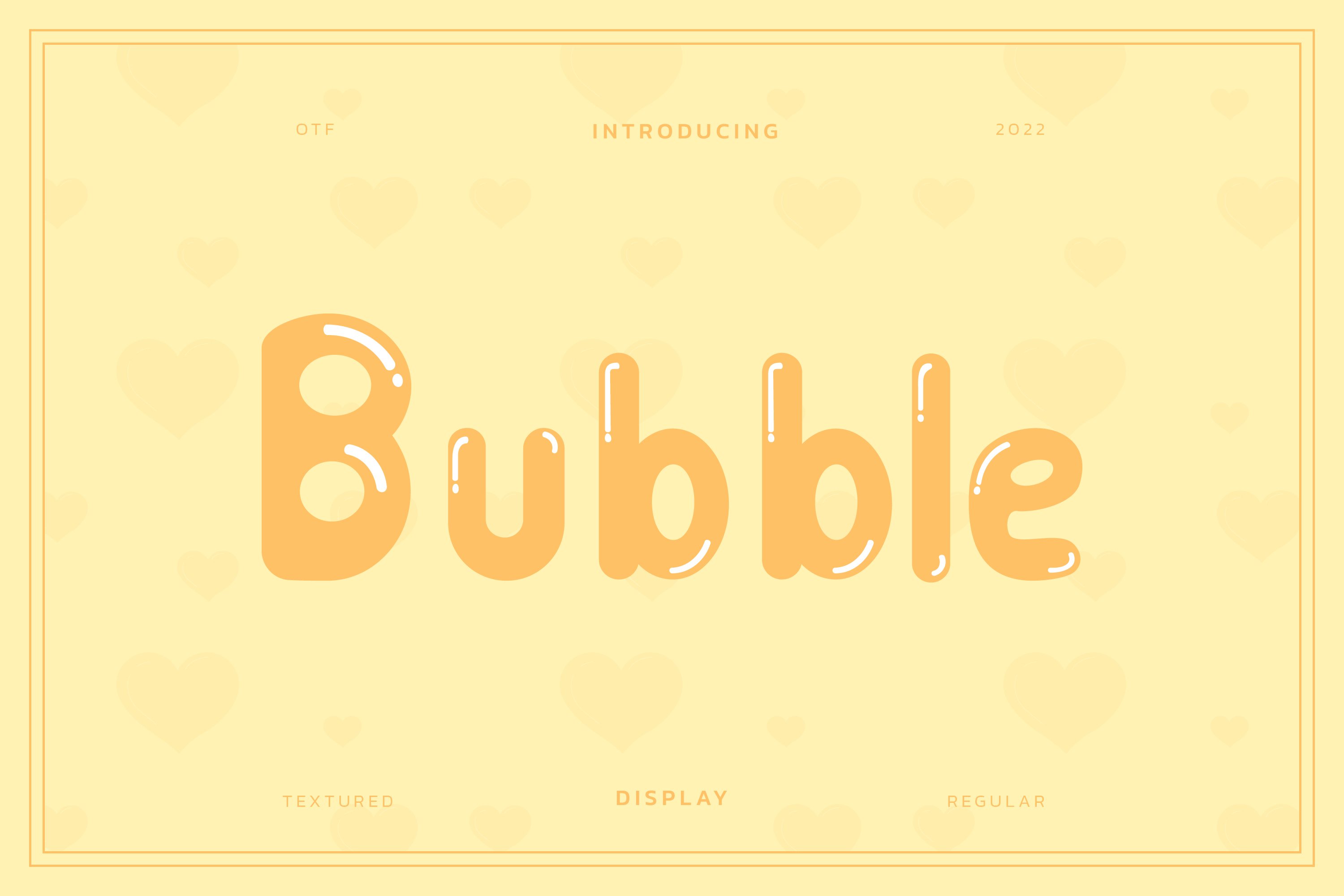 Bubble Cheerful Display Font cover image.