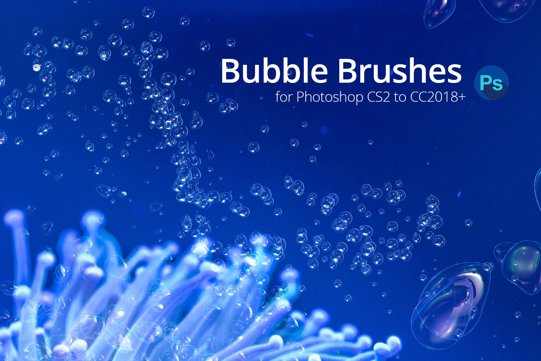 60 Bubble Brushes for Photoshoppreview image.
