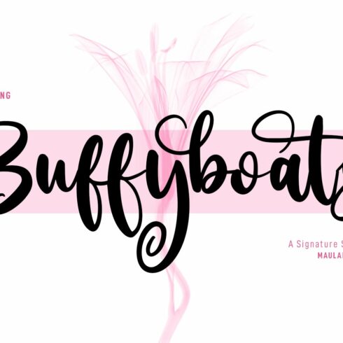 Buffyboats Handwriten Script Font cover image.