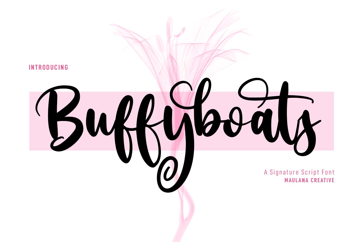 Buffyboats Handwriten Script Font cover image.
