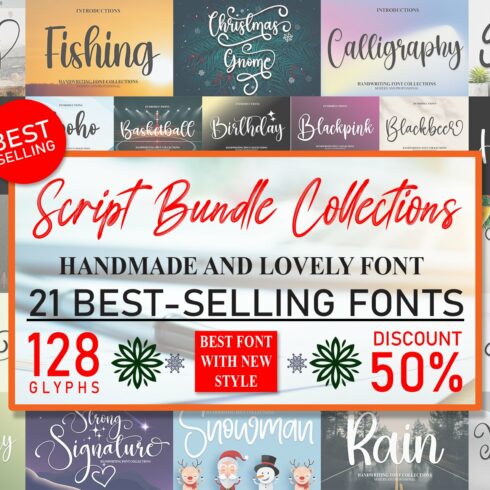 Script Bundle Collections- Handmade cover image.