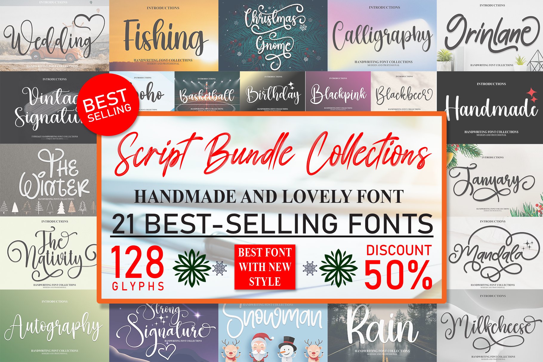 Script Bundle Collections- Handmade cover image.