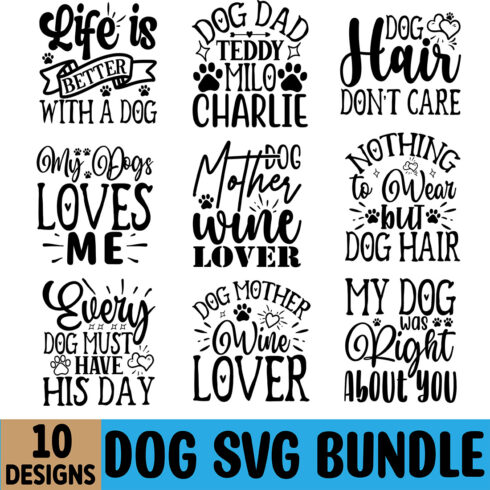 Dog SVG Design Bundle cover image.