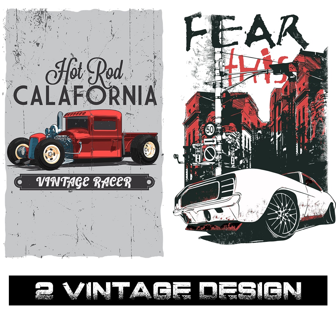 2 Vintage Design Bundle For Shirts cover image.