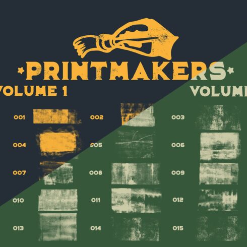 BUNDLE Printmakers Brushes Vol 1 & 2cover image.