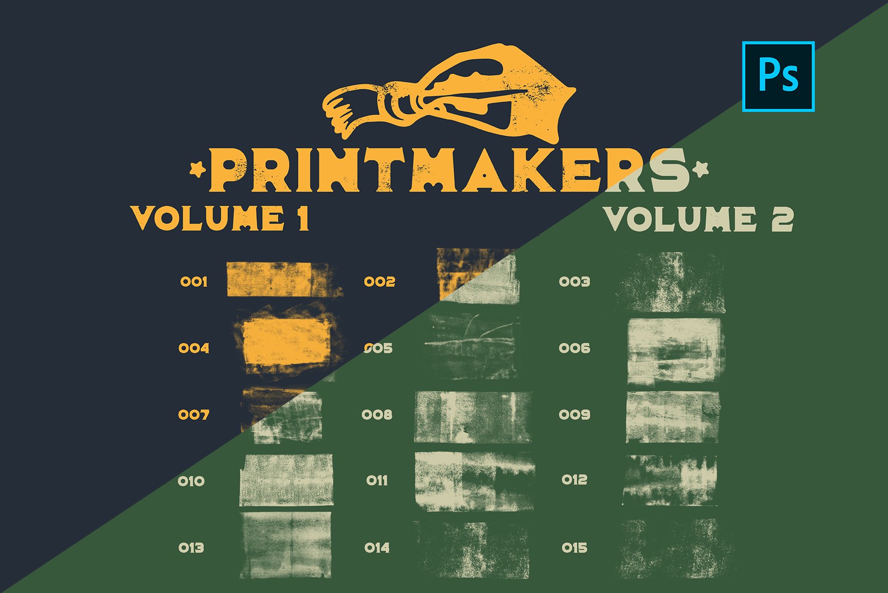 BUNDLE Printmakers Brushes Vol 1 & 2cover image.