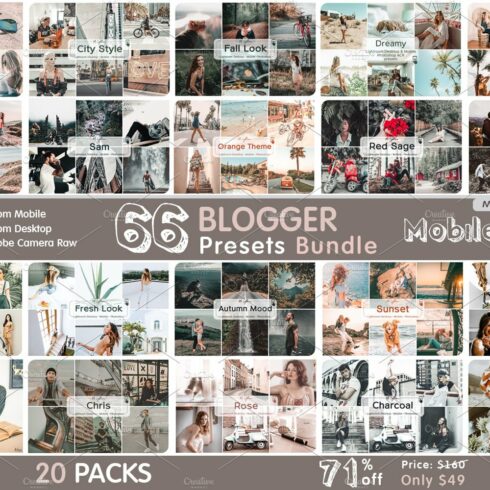 71% OFF Bundle Lightroom Presetscover image.