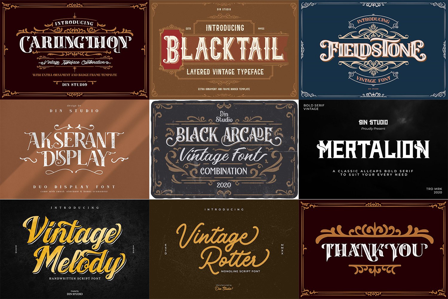 Lifetime Bundle Vintage Font preview image.