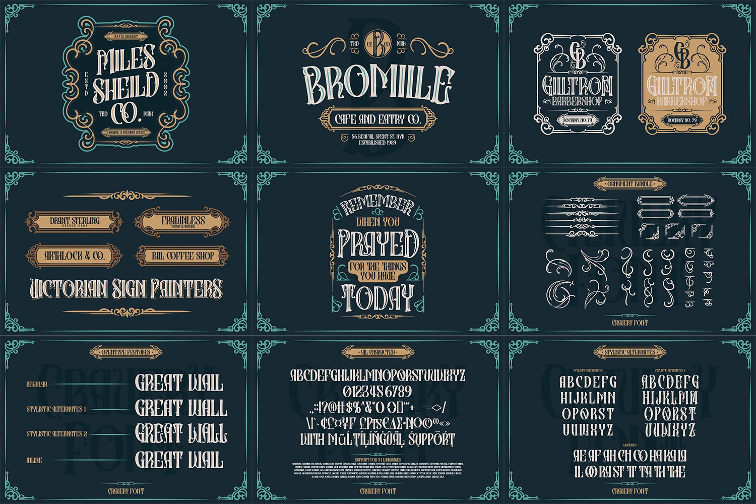 bundle vintage font 28229 644