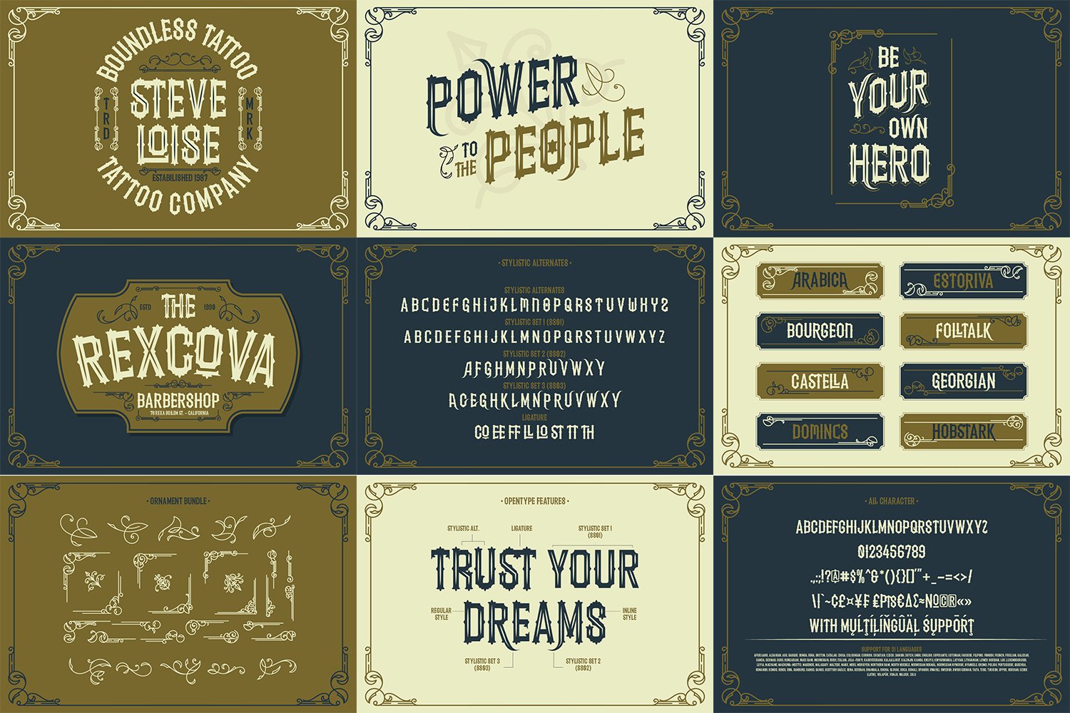 bundle vintage font 28429 22