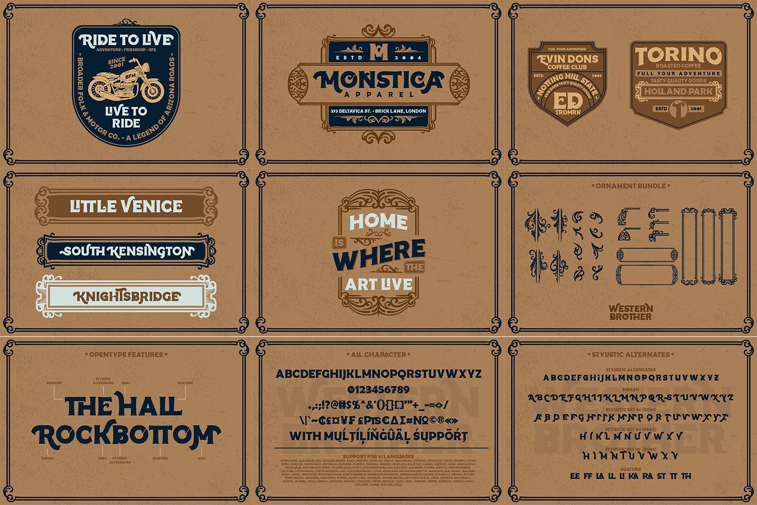 bundle vintage font 28929 166