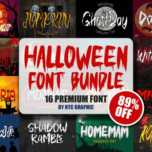 Halloween Font Bundle SALE!! cover image.